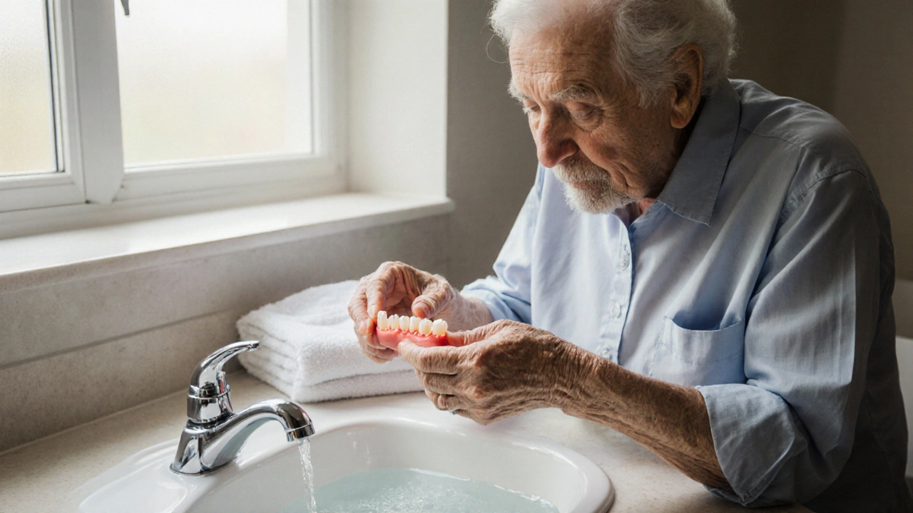 Jak vyndat zubní protézu bez poškození a bez bolesti