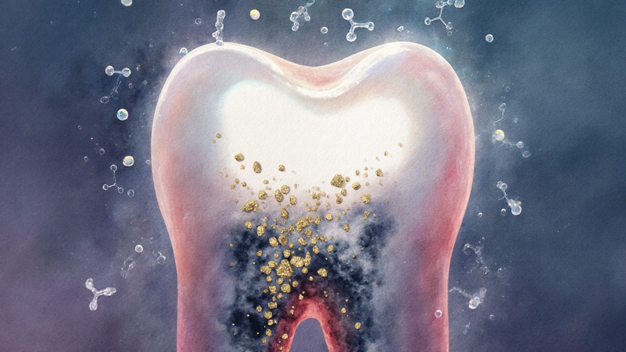 Zub se obnovuje, když minerály doplňují poškozenou oblast