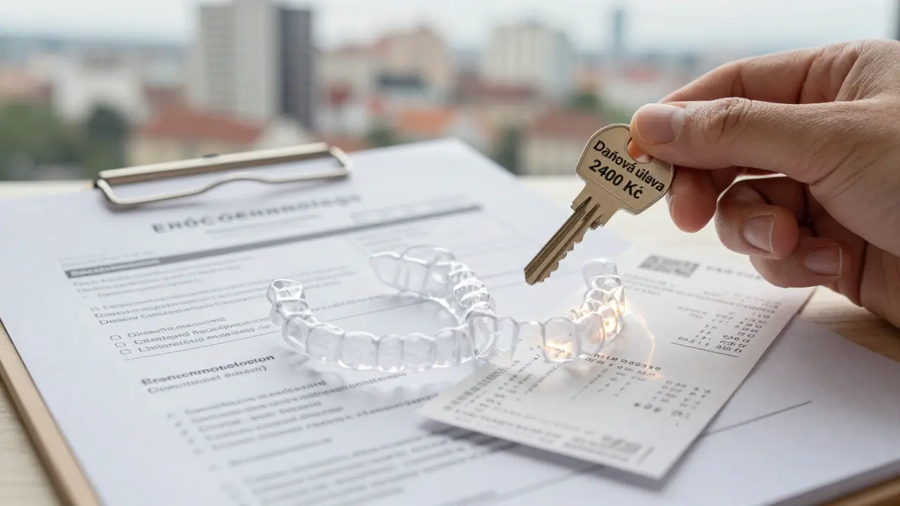 Neviditelná rovnátka s doklady o daňové úlevě a léčebným plánem