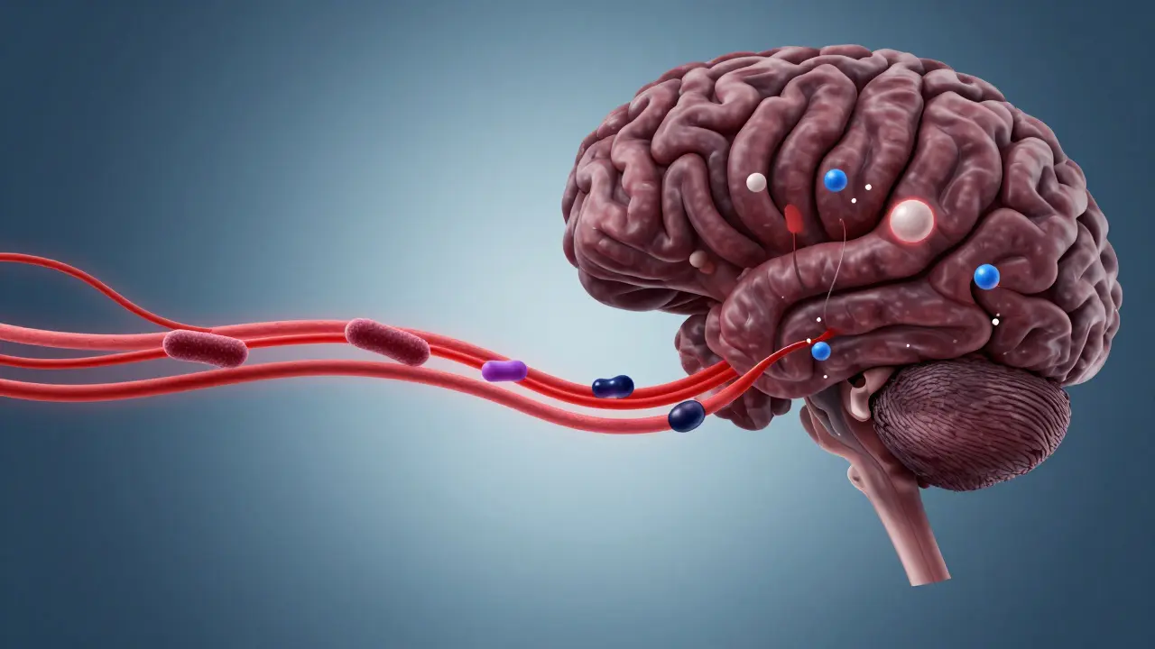 Zánětlivé signály z úst se šíří do mozku, ovlivňují hormony nálady a způsobují únavu a smutek.