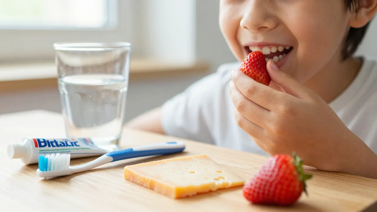 Zubní kámen u dětí: Jak ho předcházet pomocí správné dietě
