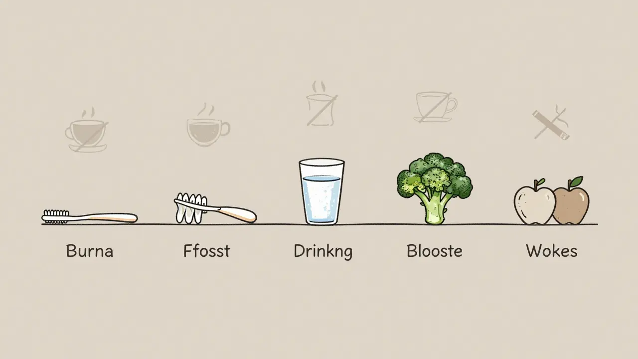 Vývoj zdravého úsměvu díky denním přírodním návykům.