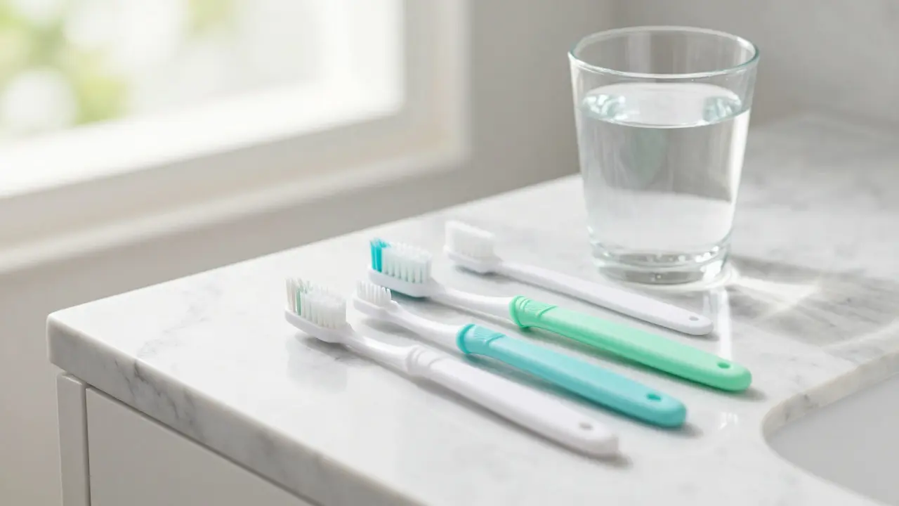 Sada pro správnou hygienu zubů: jemný kartáček a mezizubní kartáčky