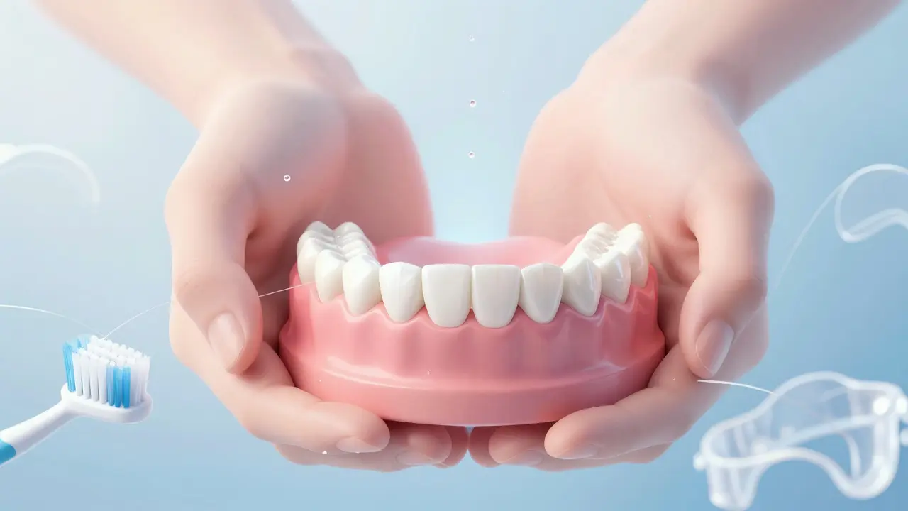Koncept péče o zubní fazety s důrazem na hygienu a ochranu
