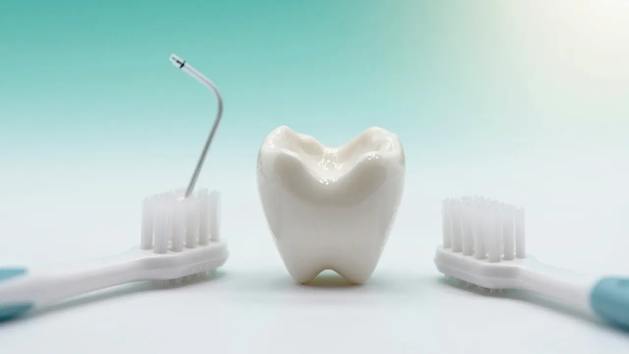 Implantát a speciální nástroje na čištění pro dlouhodobou péči