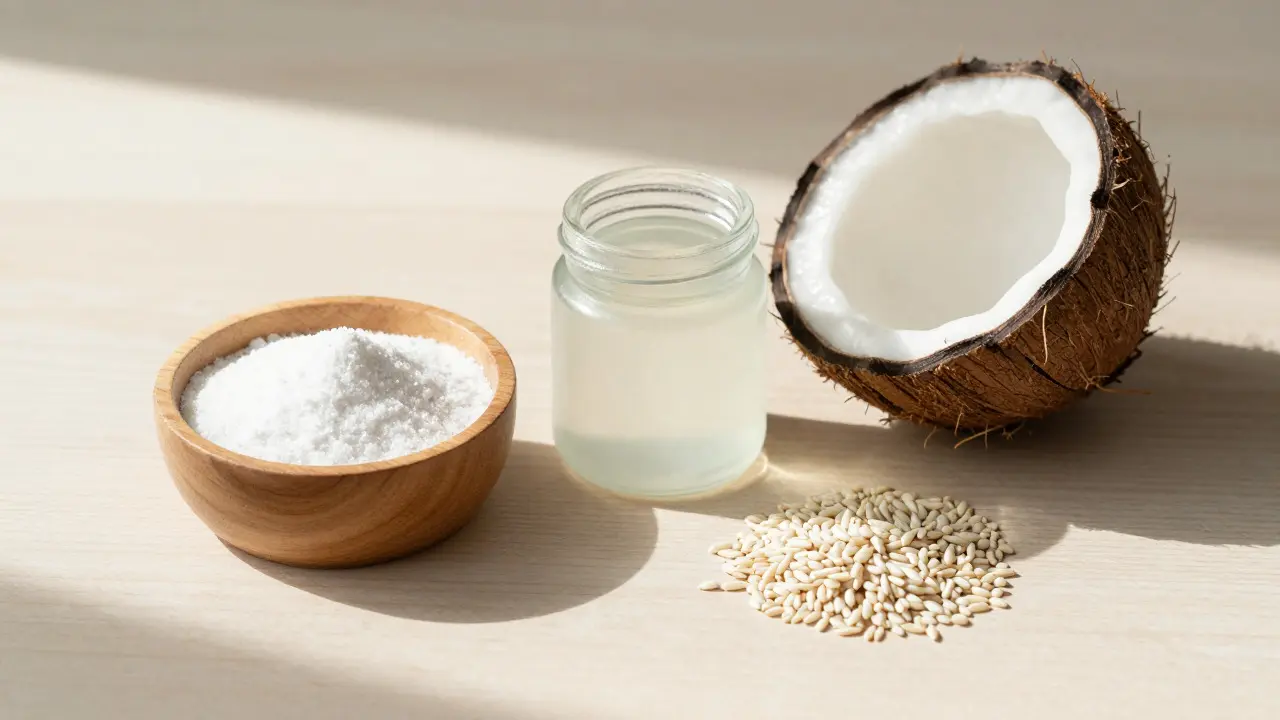 Přírodní alternativy jako xylitol a kokosový olej pro ústní hygienu